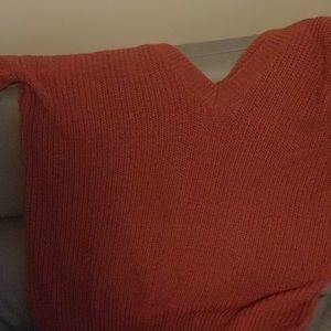 Orange knitt sweater